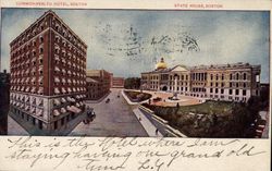 Commonwealth Hotel & State House Postcard