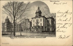 State Normal and Model Schools Postcard