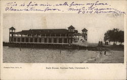 Bath House, Gordon Park Cleveland, OH Postcard Postcard