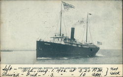 Steamship Grecian, Boston and Philadelphia Steamship Company Steamers Postcard Postcard