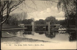 The Bridge, Public Gardens Boston, MA Postcard Postcard