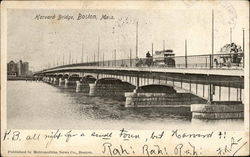 Harvard Bridge Boston, MA Postcard Postcard