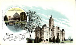 Greeting from Salt Lake Salt Lake City, UT Postcard Postcard