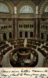 Rotunda Library of Congress Postcard