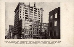 Ruins of the California Safe Deposit and Trust Co. Building San Francisco, CA Postcard Postcard