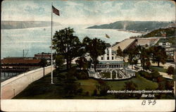 North from Grant's Toubl showing Claremont and Riverside Drive Postcard