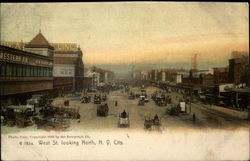 West St. looking north New York City, NY Postcard Postcard