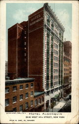 Hotel Algonquin New York, NY Postcard Postcard