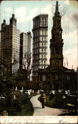 Park Row Building Postcard