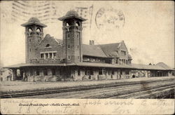 Grand Trunk Depot - Battle Creek, Mich Michigan Postcard Postcard