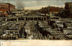 Popular Street, Looking South Macon, GA Postcard Postcard