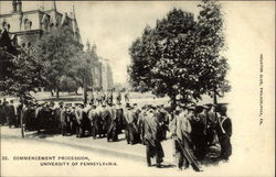 22. Commencement Procession, University of Pennsylvania Postcard