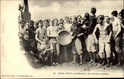 23. Bowl Fight, University of Pennsylvania Postcard