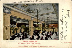 Glimpse of the Dining Room, Herald Square Hotel Postcard