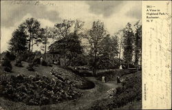 A View in Highland Park Postcard