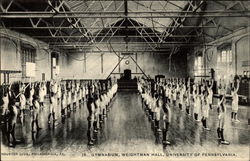 Gymnasium, Wrightman Hall, University of Pennsylvania Postcard