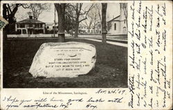 Line of Minutemen Postcard