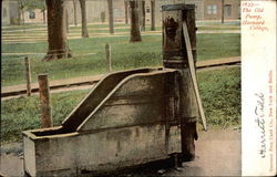 The Old Pump, Harvard College Postcard