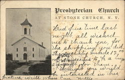 Presbyterian Church at Stone Church, N.Y Postcard