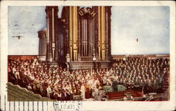 Mormon Tabernacle Choir Music Postcard Postcard