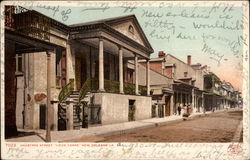 Chartres Street, "Vieux Carre" Postcard