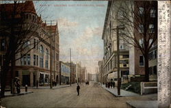 Main St., Looking East Postcard