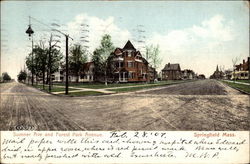 Summer Ave and Forest Park Avenue Springfield, MA Postcard Postcard