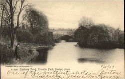 Scarboro Pond, Franklin Park Boston, MA Postcard Postcard