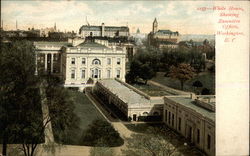 2257 - White House, Showing Executive Offices, Washington, D.C Postcard