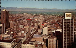 Vista of Denver and the Rockies Postcard