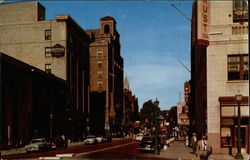 Park Avenue West, part of downtown Mansfield, OH Postcard Postcard