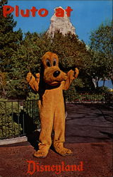 Pluto at Disneyland Postcard