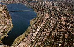 Air View of Charles River Basin Boston, MA Postcard Postcard