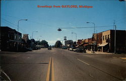 Greetings from Gaylord, Michigan Postcard