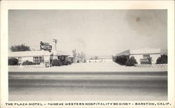 The Plaza Motel-"Where Western Hospitality Begins" Barstow, CA Postcard Postcard