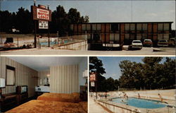 Gaslight Motor Lodge Postcard