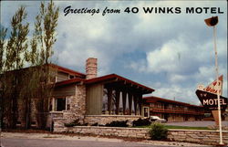 Greetings from 40 Winks Motel Milwaukee, WI Postcard Postcard