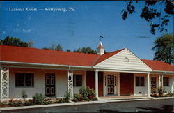 Larson's Court Gettysburg, PA Postcard Postcard