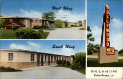 Hollywood Motel and Restarant Postcard