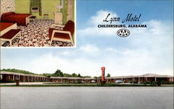 Lynn Motel, Childesburg, Alabama Postcard