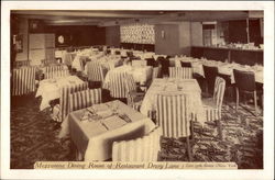 Mezzanine Dining Room of Restaurant Drury Lane Postcard