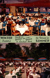 Tavern-on-the-Green in Central Park, 2 views, indoor and outdoor dining Postcard