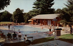 The Swimming Pool, The Northfield Hotel Postcard