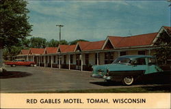 Red Gables Motel Tomah, WI Postcard Postcard