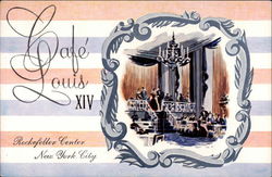 Cafe Louis XIV New York, NY Postcard Postcard