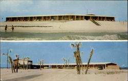 Treasure Island Motel "Right on the Gulf" Postcard