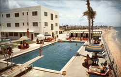 The Kimberly Hotel - Pool - Cabanas Miami Beach, FL Postcard Postcard