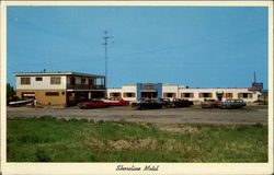 Shoreline Motel Ludington, MI Postcard Postcard