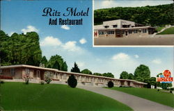 Ritz Motel And Restaurant Postcard