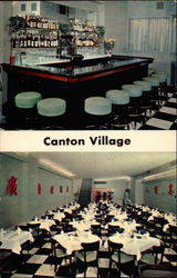 Canton Village dining room and cocktail bar New York, NY Postcard Postcard